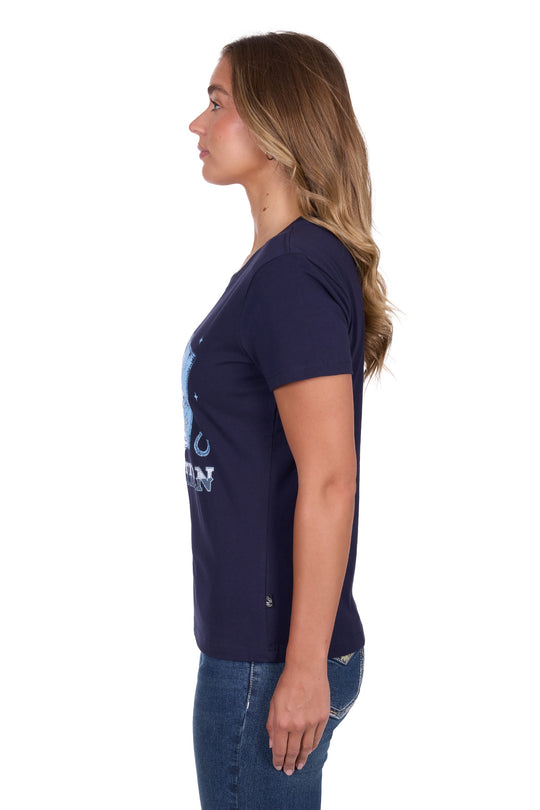 P5S2598101 Wmns Sherry SS Tee | Navy