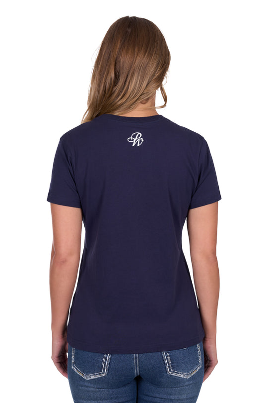P5S2598101 Wmns Sherry SS Tee | Navy