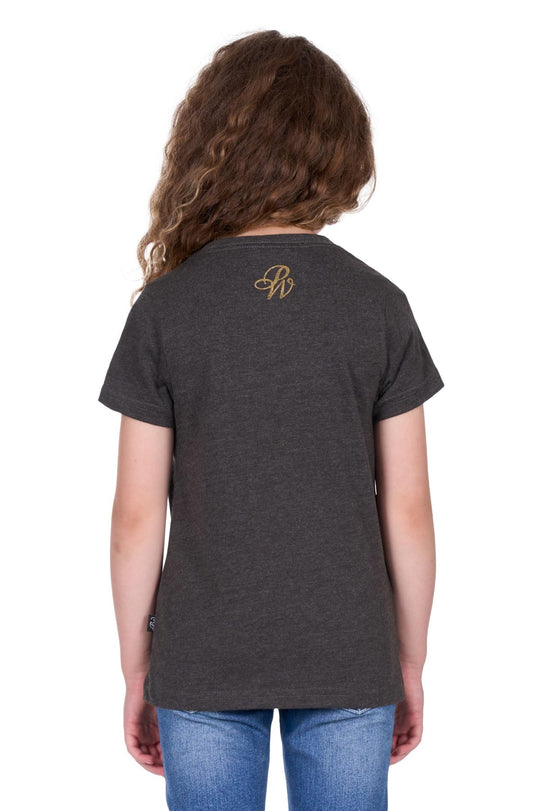 P5S5576141 Girls Bonita SS Tee | Charcoal Marle
