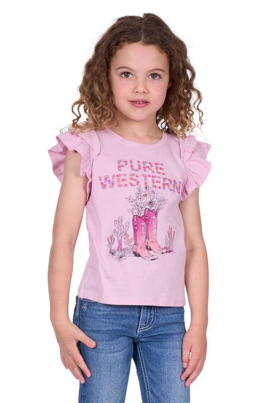 P5S5576144 Girl’s Pietta Short Sleeve Tee | Pink