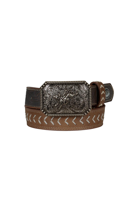 P5S7931BLT Kids Terrence Belt | Tan/Chocolate