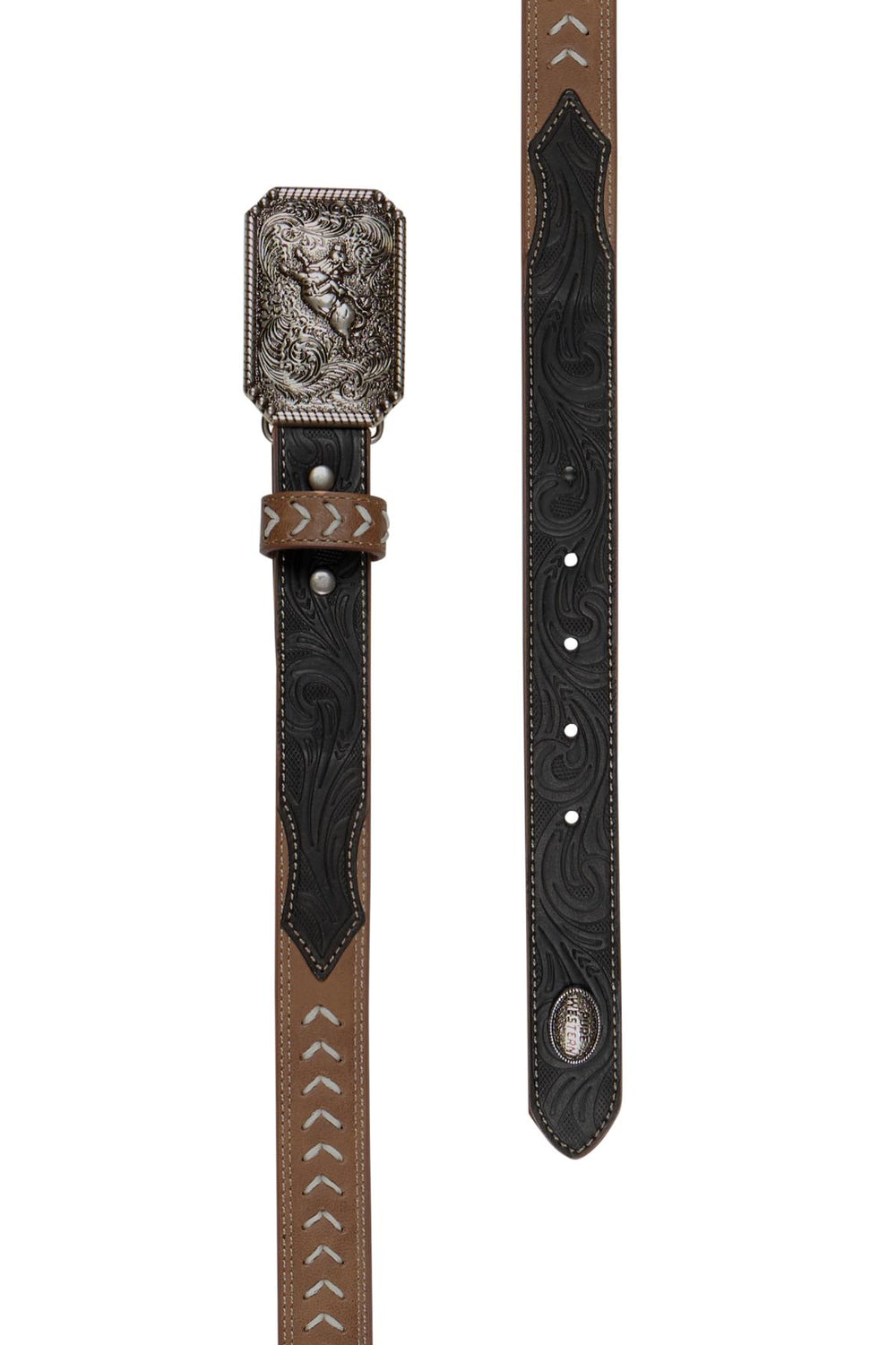 P5S7931BLT Kids Terrence Belt | Tan/Chocolate