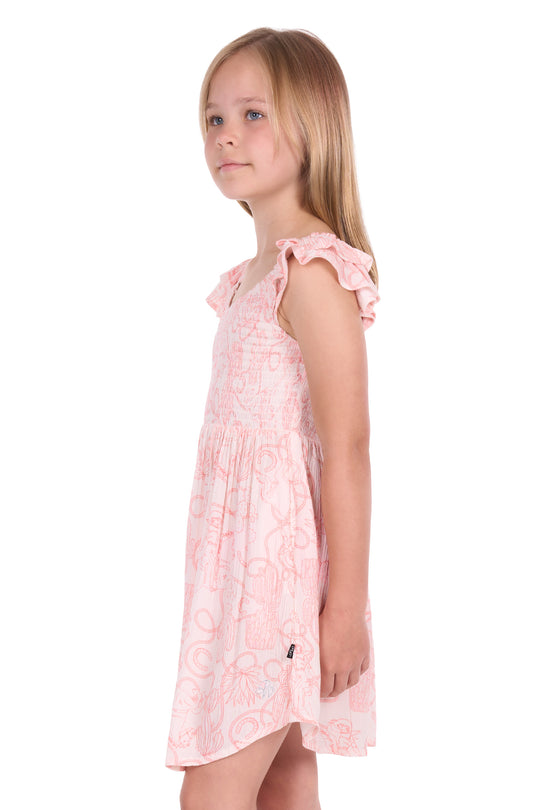 P6S5401270 Girl’s Sara Short Sleeve Dress | Cream