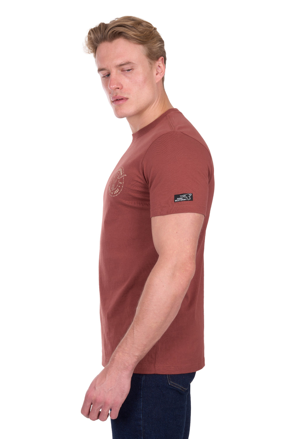 P6W1503170 Mens Walker SS Tee | Rust