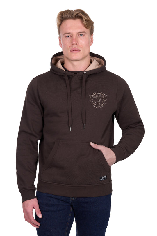 P6W1512177 Mens Walker Hoodie | Chocolate