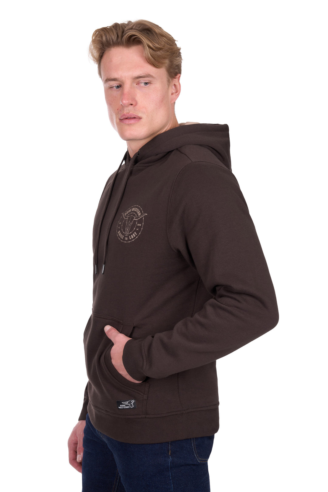 P6W1512177 Mens Walker Hoodie | Chocolate