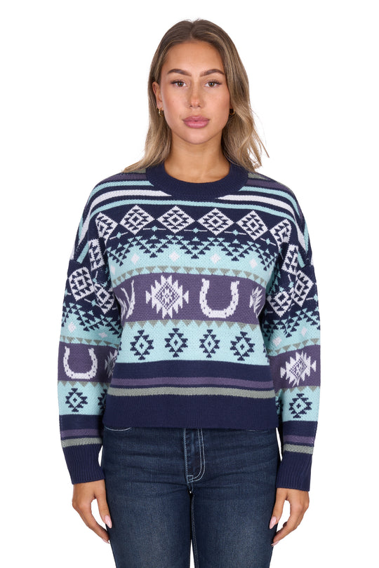 P6W2570227 Women’s Margo Knitted Pullover | Navy