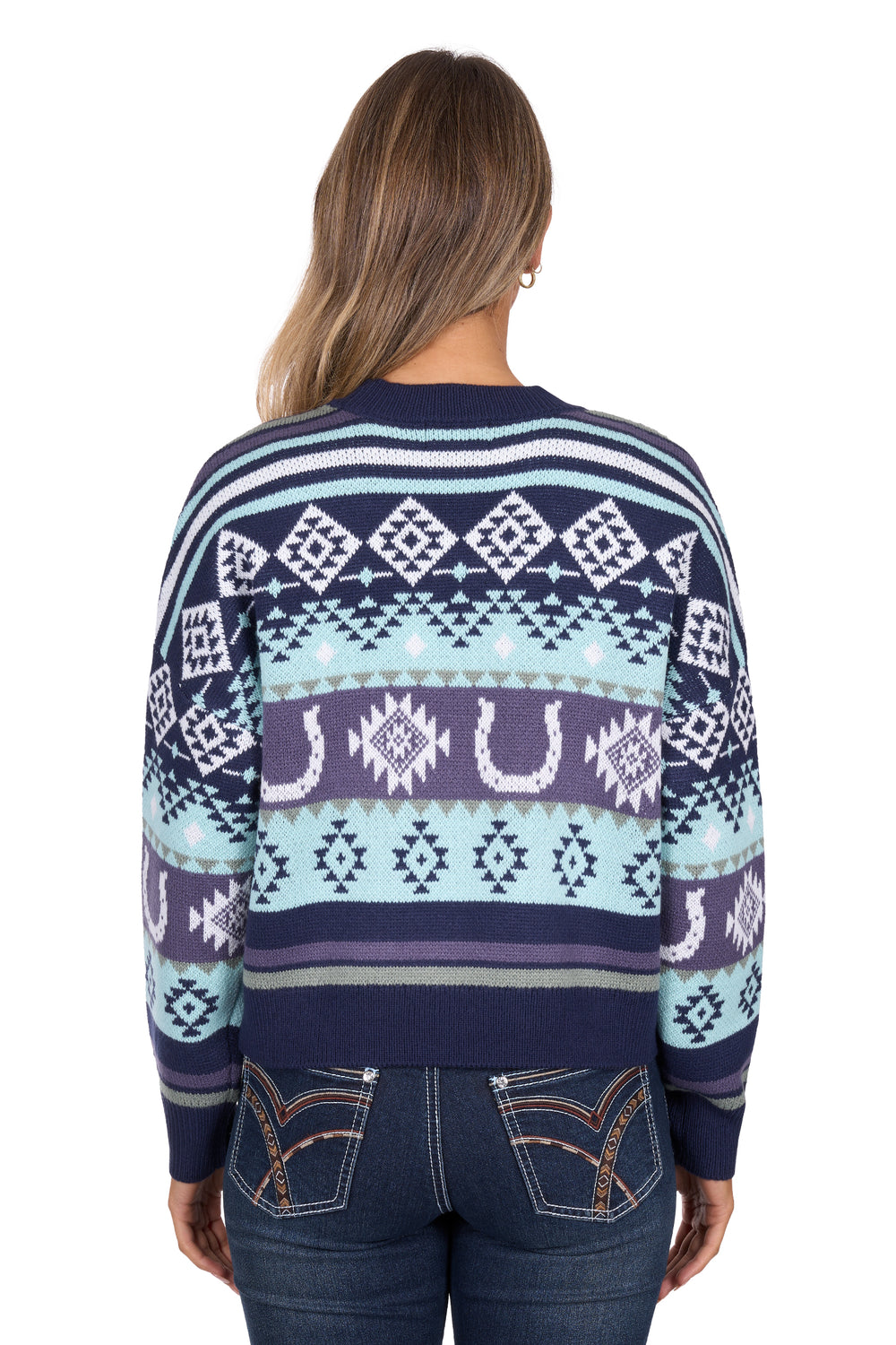 P6W2570227 Women’s Margo Knitted Pullover | Navy