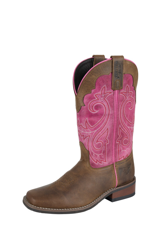 P6W28516 Wmns Beasley Boot | Distressed Brown/Pink
