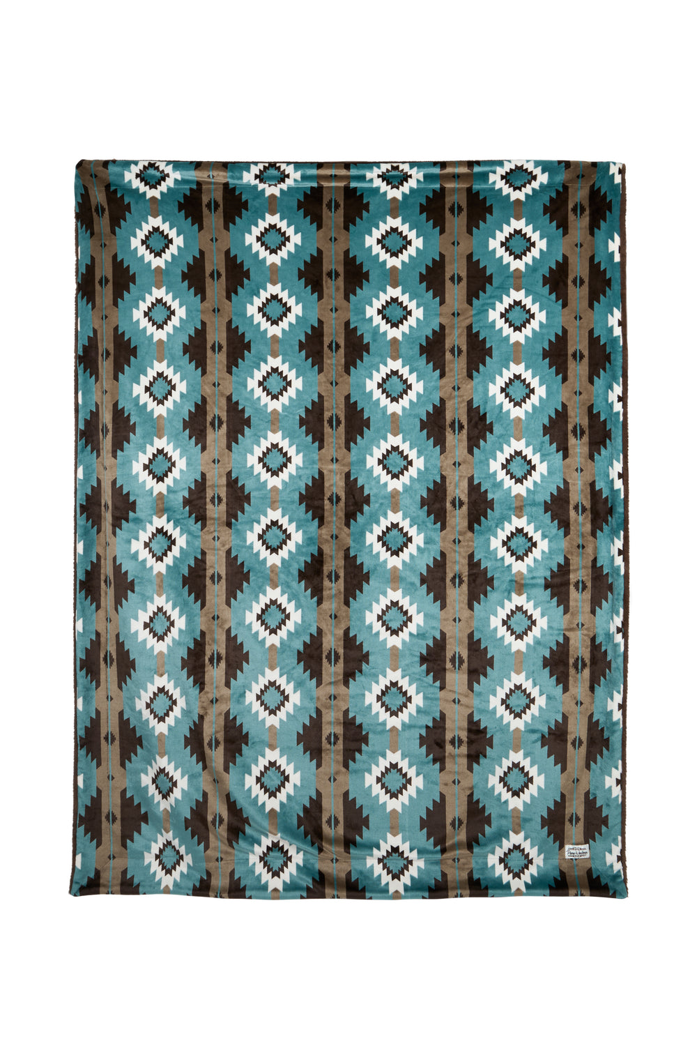 P6W2968BKT Samara Blanket | Teal/Chocolate