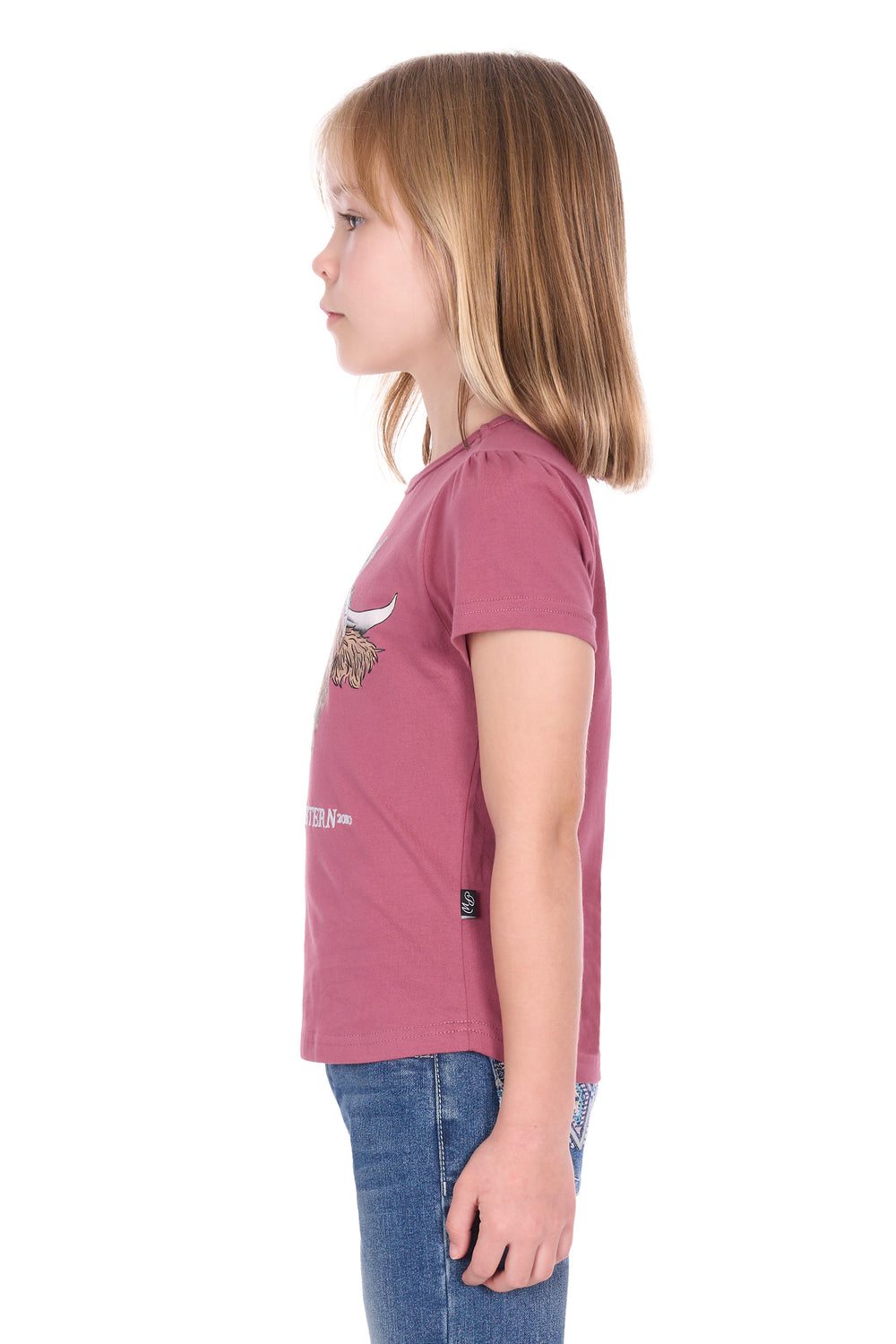 P6W5526212 Girls Estelle SS Tee | Raspberry