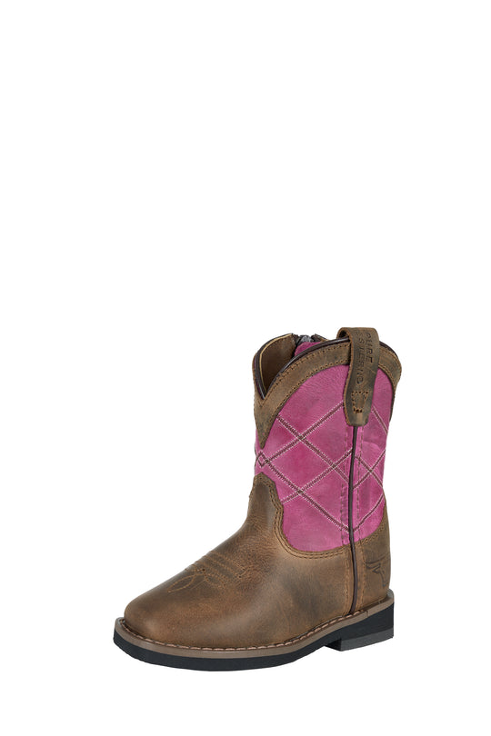 P6W78125T Toddler's Hattie Boot | Bark / Pink