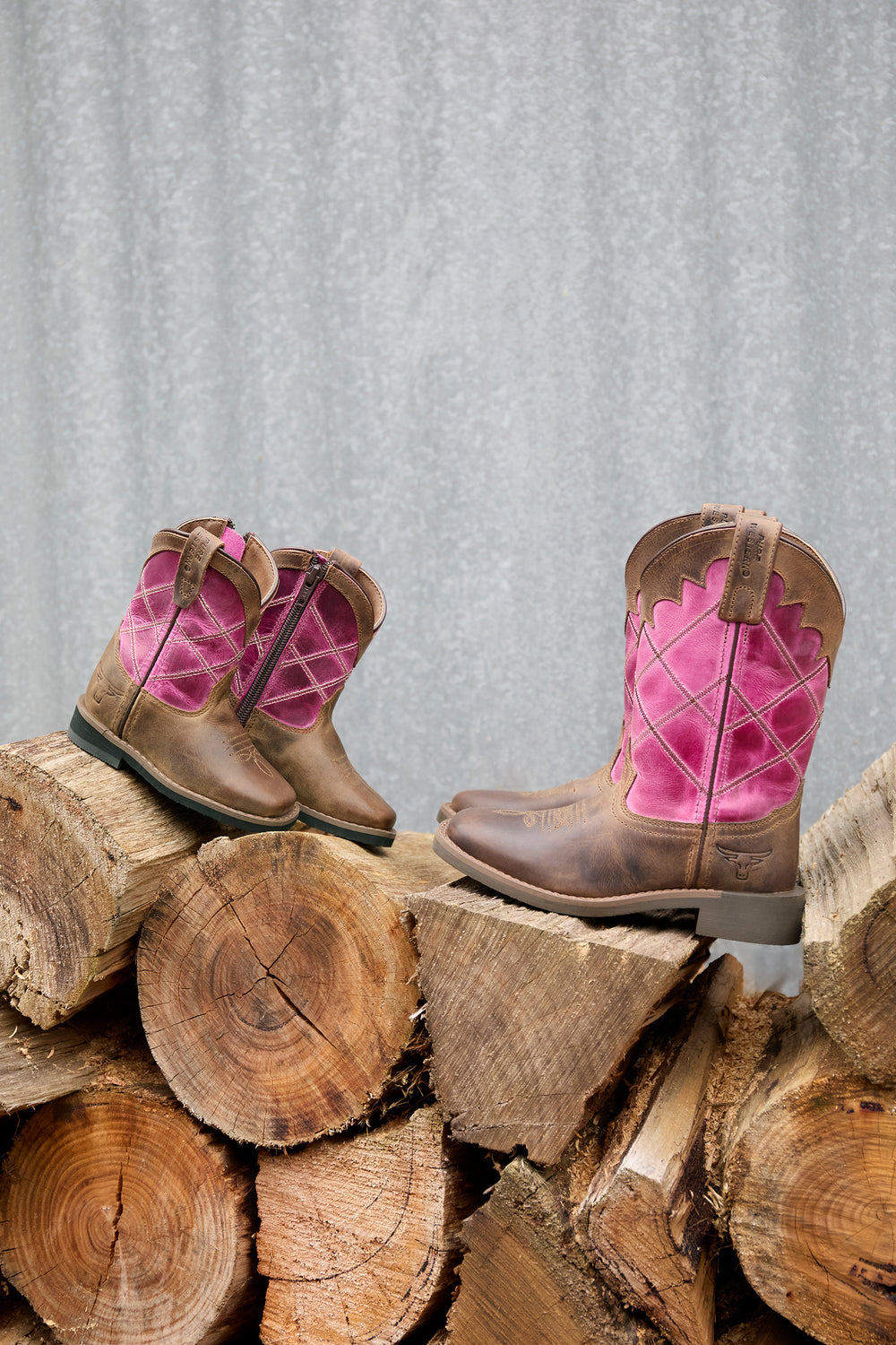 P6W78125T Toddler's Hattie Boot | Bark / Pink
