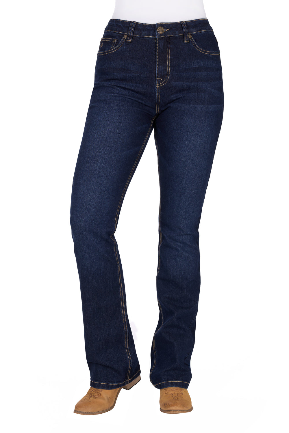 PCP2213133 Women’s Ida High Waisted 34" Leg Boot Cut Jean | Midnight