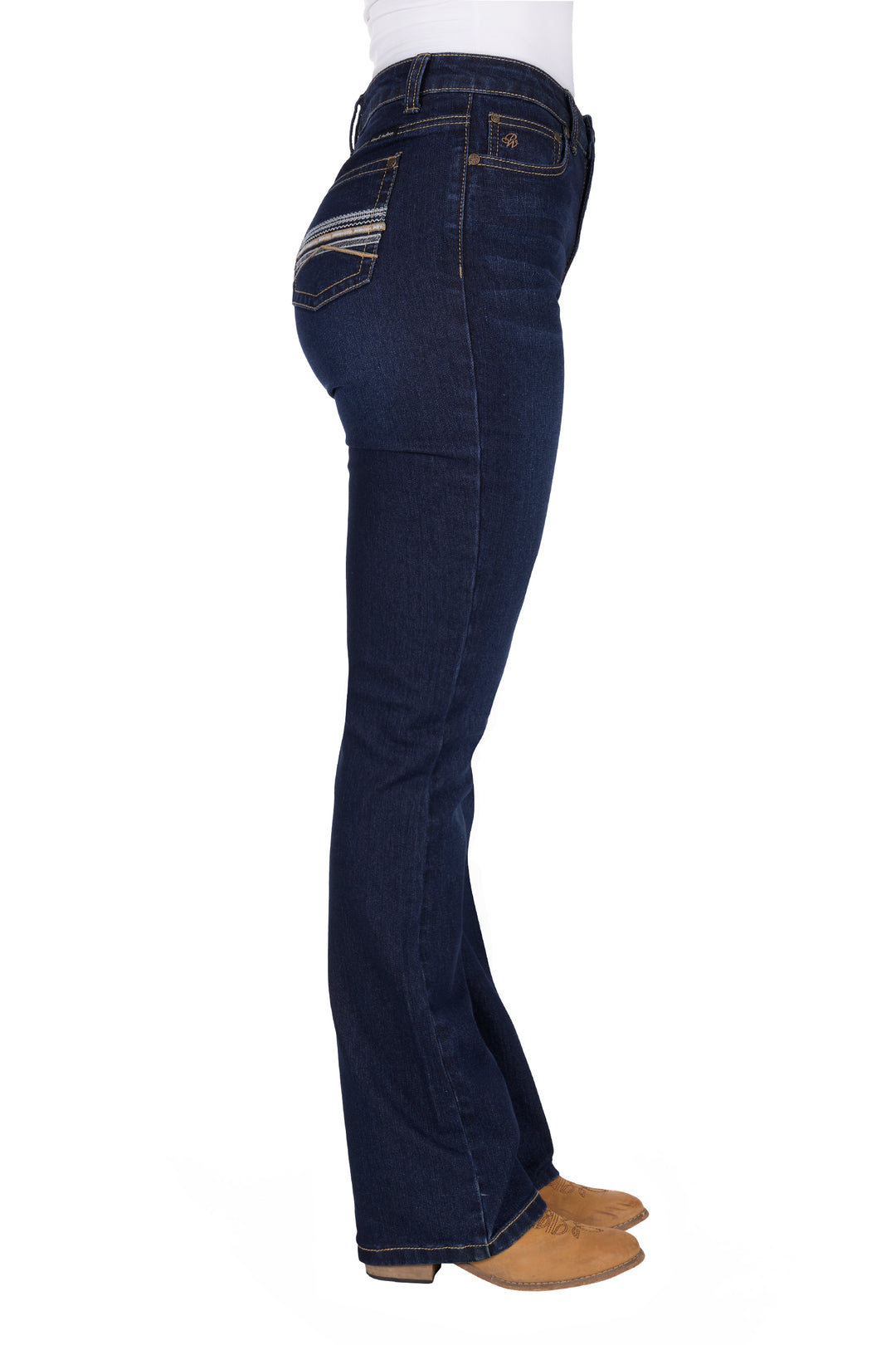 PCP2213133 Women’s Ida High Waisted 34" Leg Boot Cut Jean | Midnight