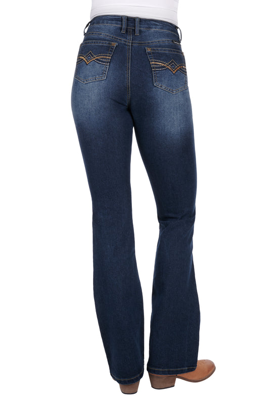 PCP2213509 Wmns Brady Hgh Waist Boot Cut Jeans | Midnight