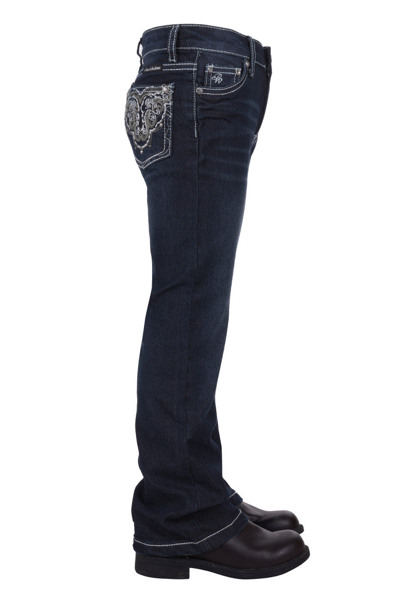 PCP5201123 Girls Haley Boot Cut Jean | Midnight