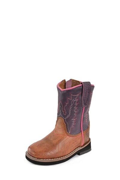 PCP78071T Toddlet Hadley Boot | Oil Brown/Purple
