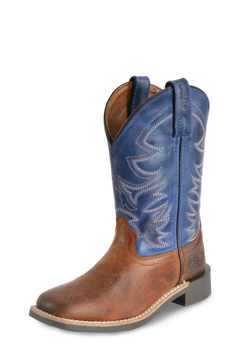 PCP78096C Childrens Judd Boot | Rust/Oiled Blue