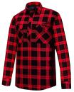 RM123SCF Flannelette Long Sleeve 1/2 Plkt Shirt