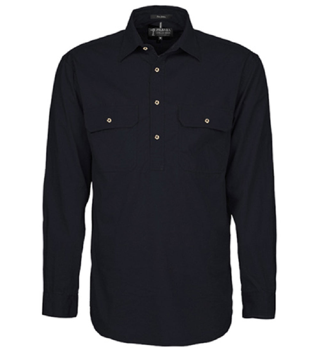 RM200CF Mens Pilbara Closed Front L/S Shirt