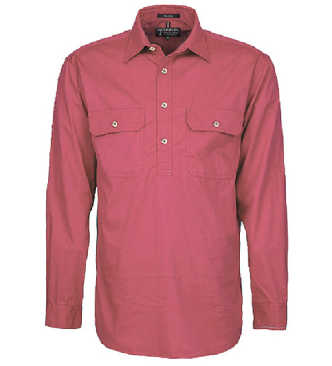 RM200CF Mens Pilbara Closed Front L/S Shirt