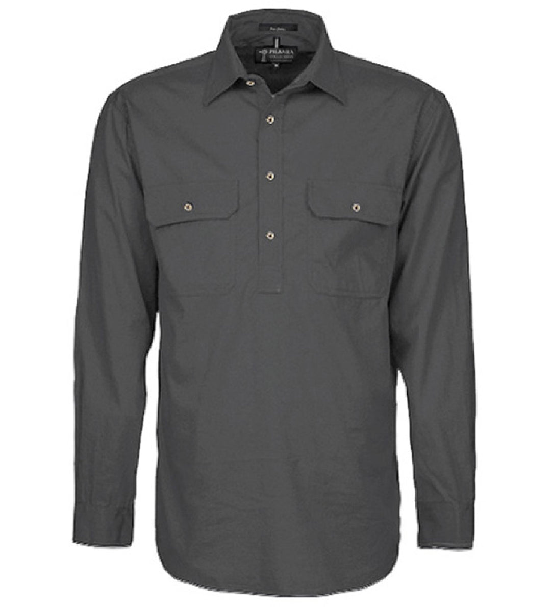RM200CF Mens Pilbara Closed Front L/S Shirt