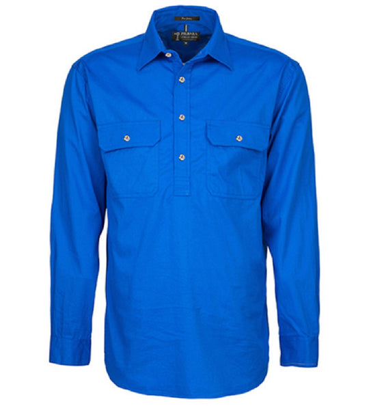 RM200CF Mens Pilbara Closed Front L/S Shirt