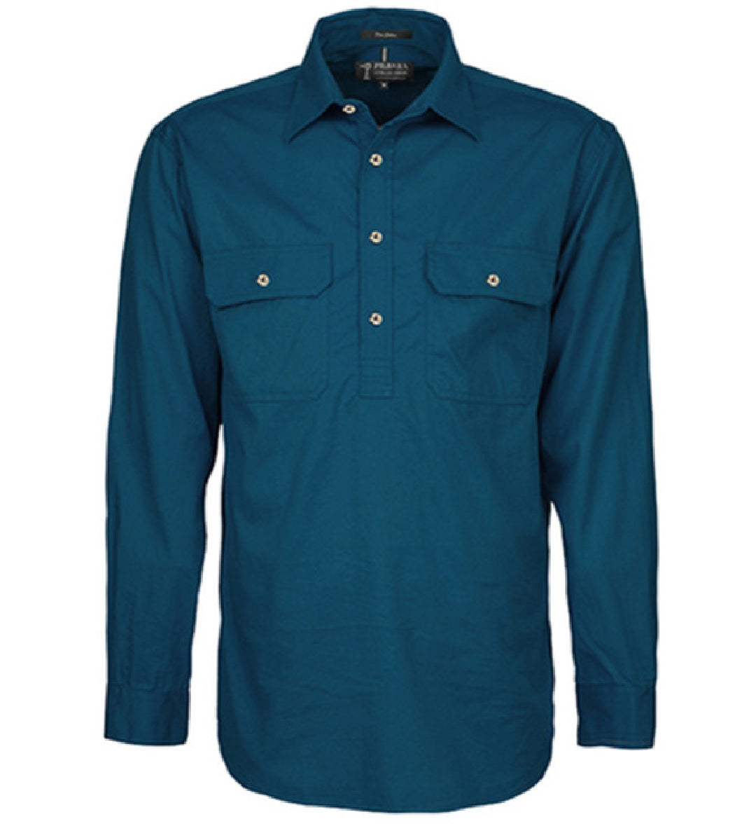 RM200CF Mens Pilbara Closed Front L/S Shirt