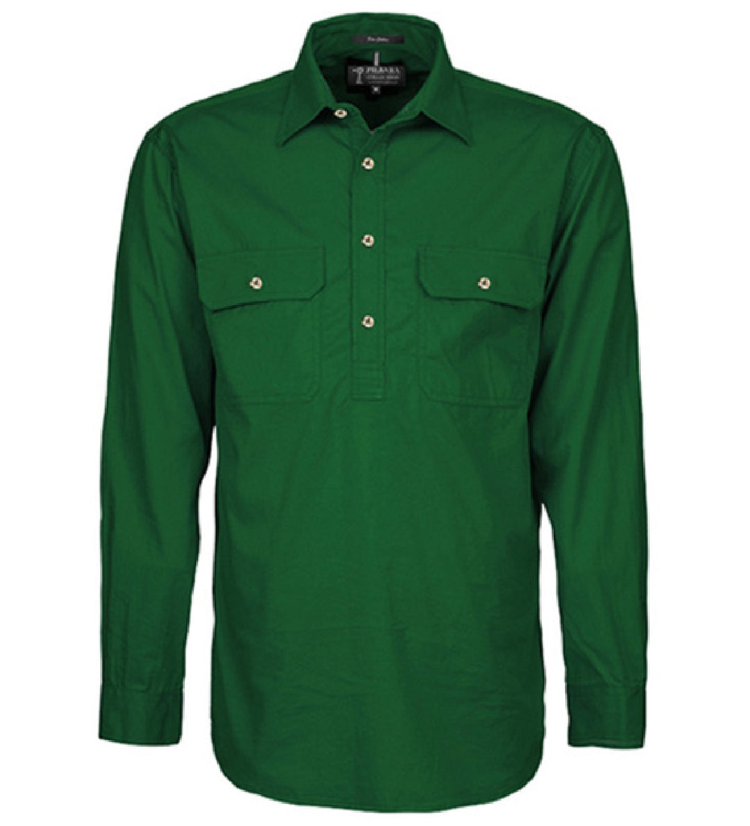 RM200CF Mens Pilbara Closed Front L/S Shirt