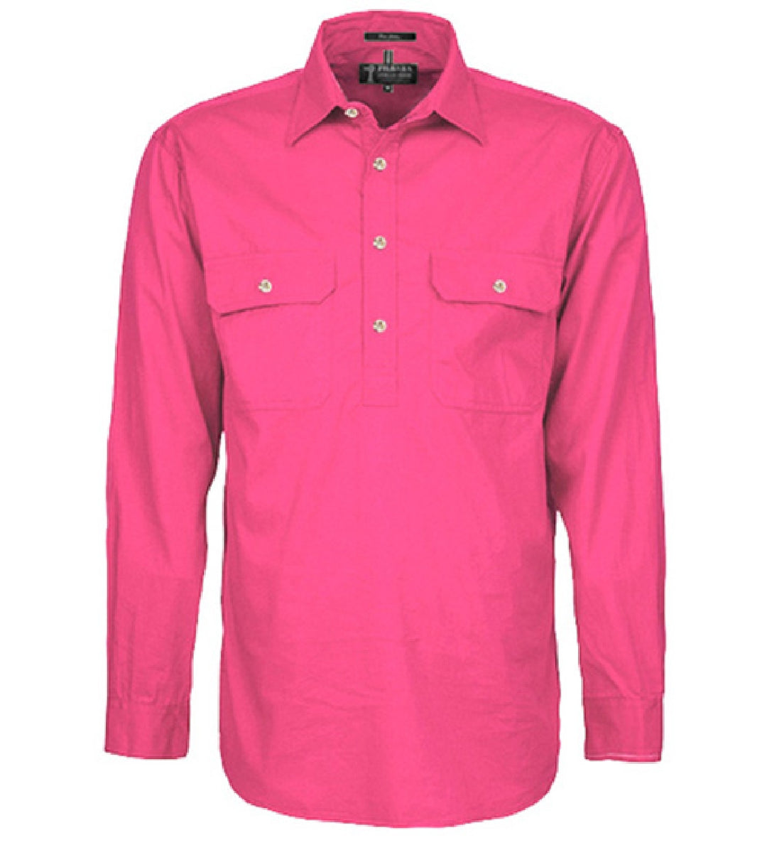 RM200CF Mens Pilbara Closed Front L/S Shirt