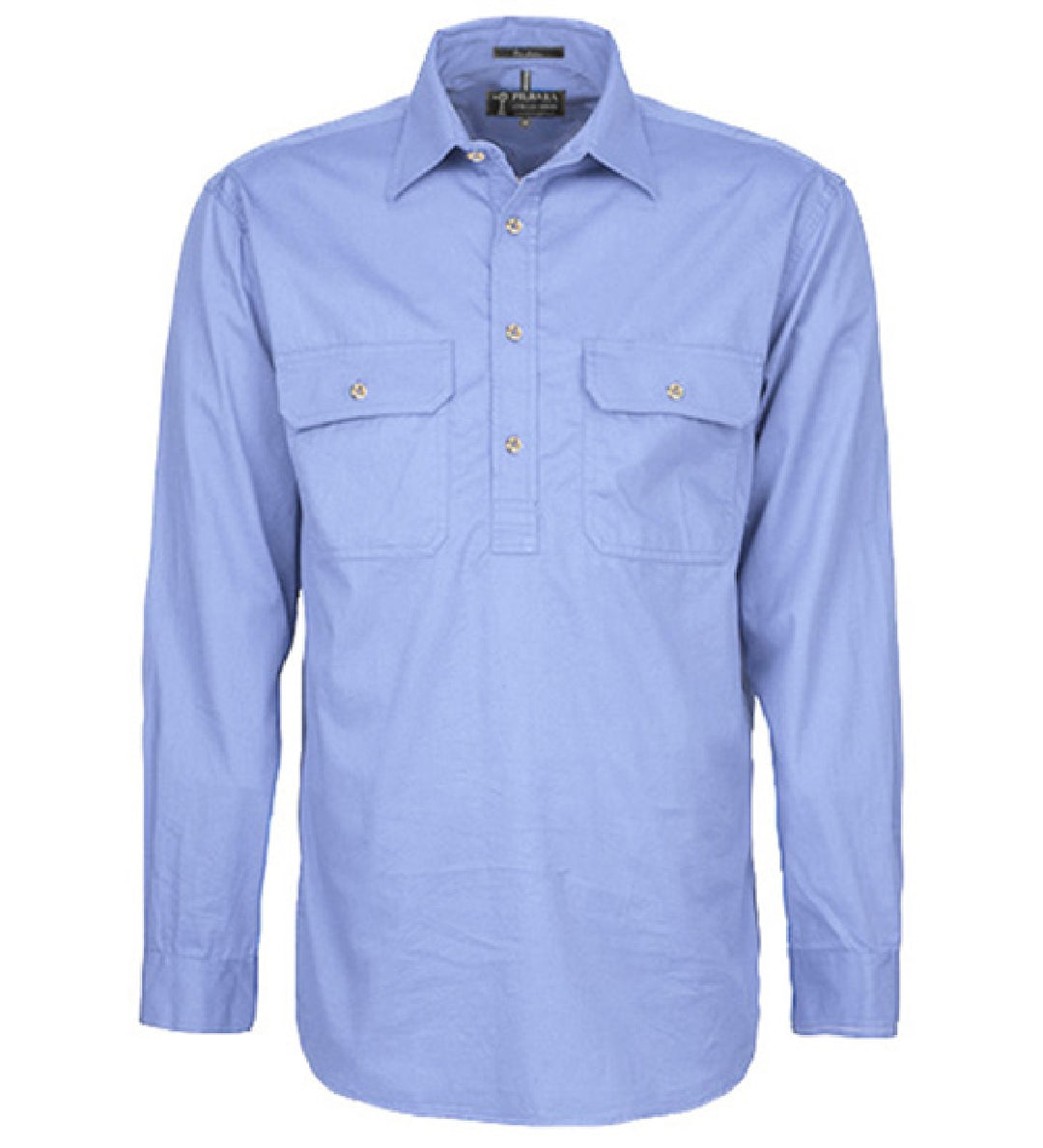 RM200CF Mens Pilbara Closed Front L/S Shirt