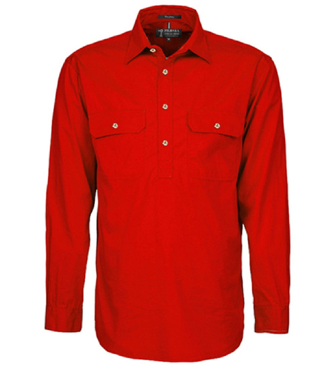 RM200CF Mens Pilbara Closed Front L/S Shirt