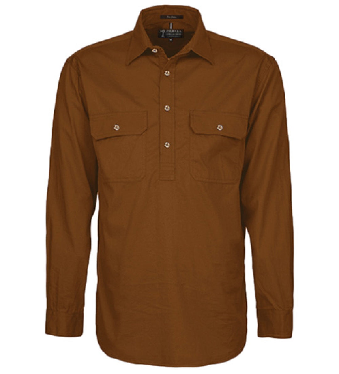 RM200CF Mens Pilbara Closed Front L/S Shirt