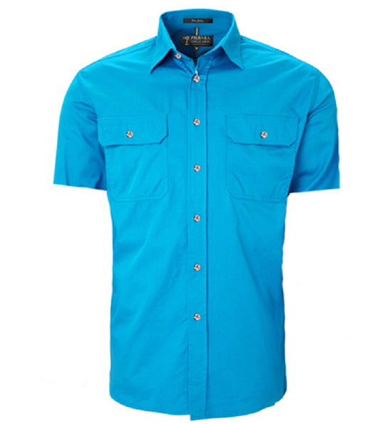 RM500BTS Men's Pilbara Open Front S/S Shirt