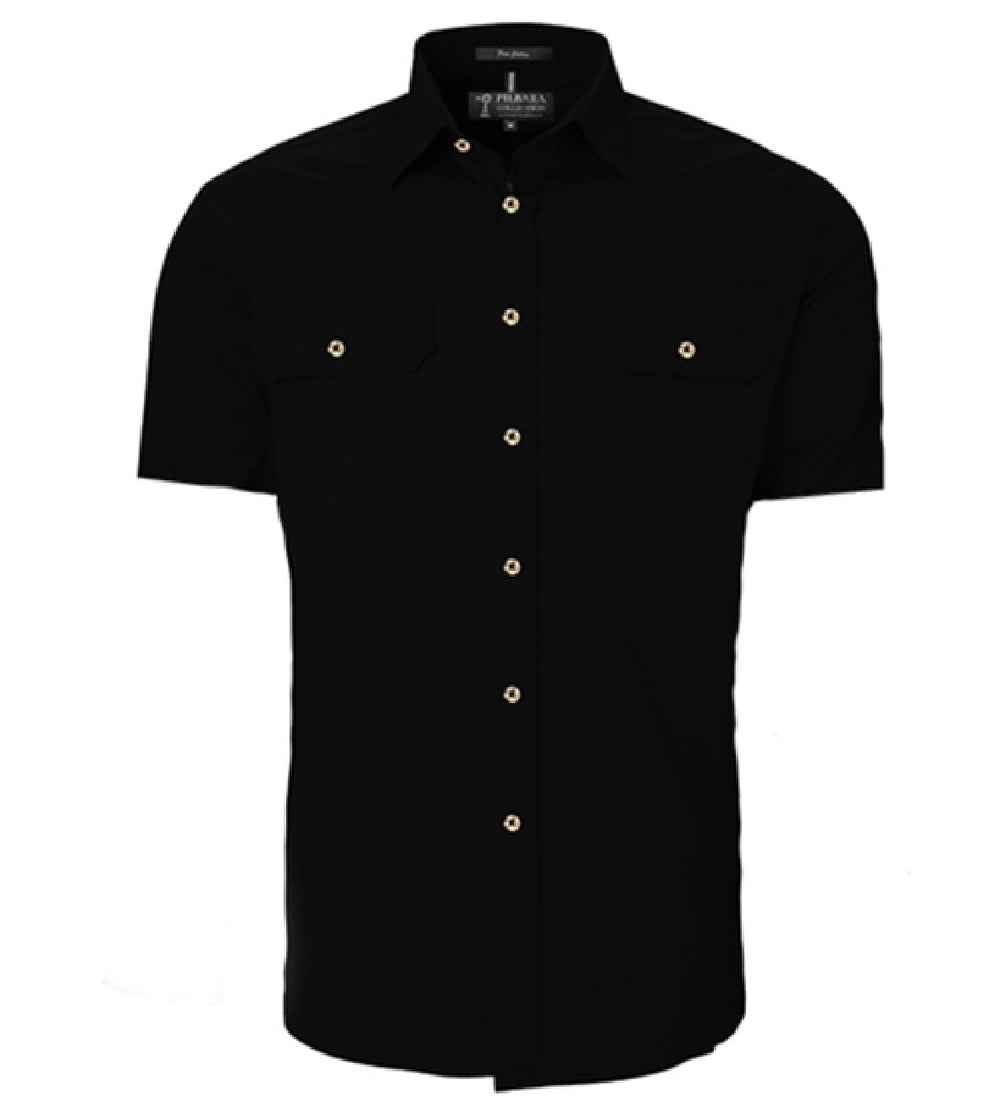 RM500BTS Men's Pilbara Open Front S/S Shirt