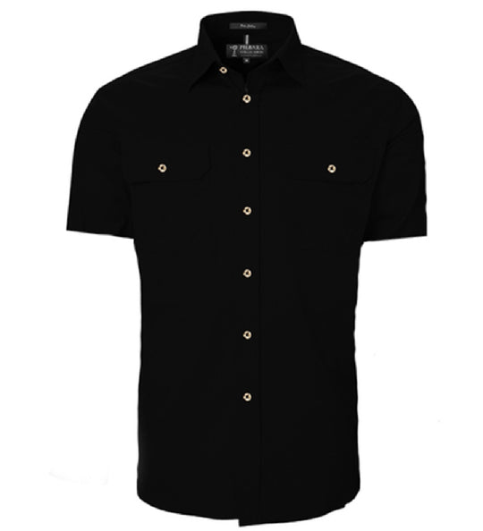 RM500BTS Men's Pilbara Open Front S/S Shirt