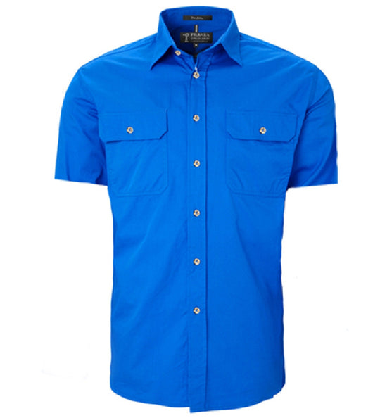 RM500BTS Men's Pilbara Open Front S/S Shirt