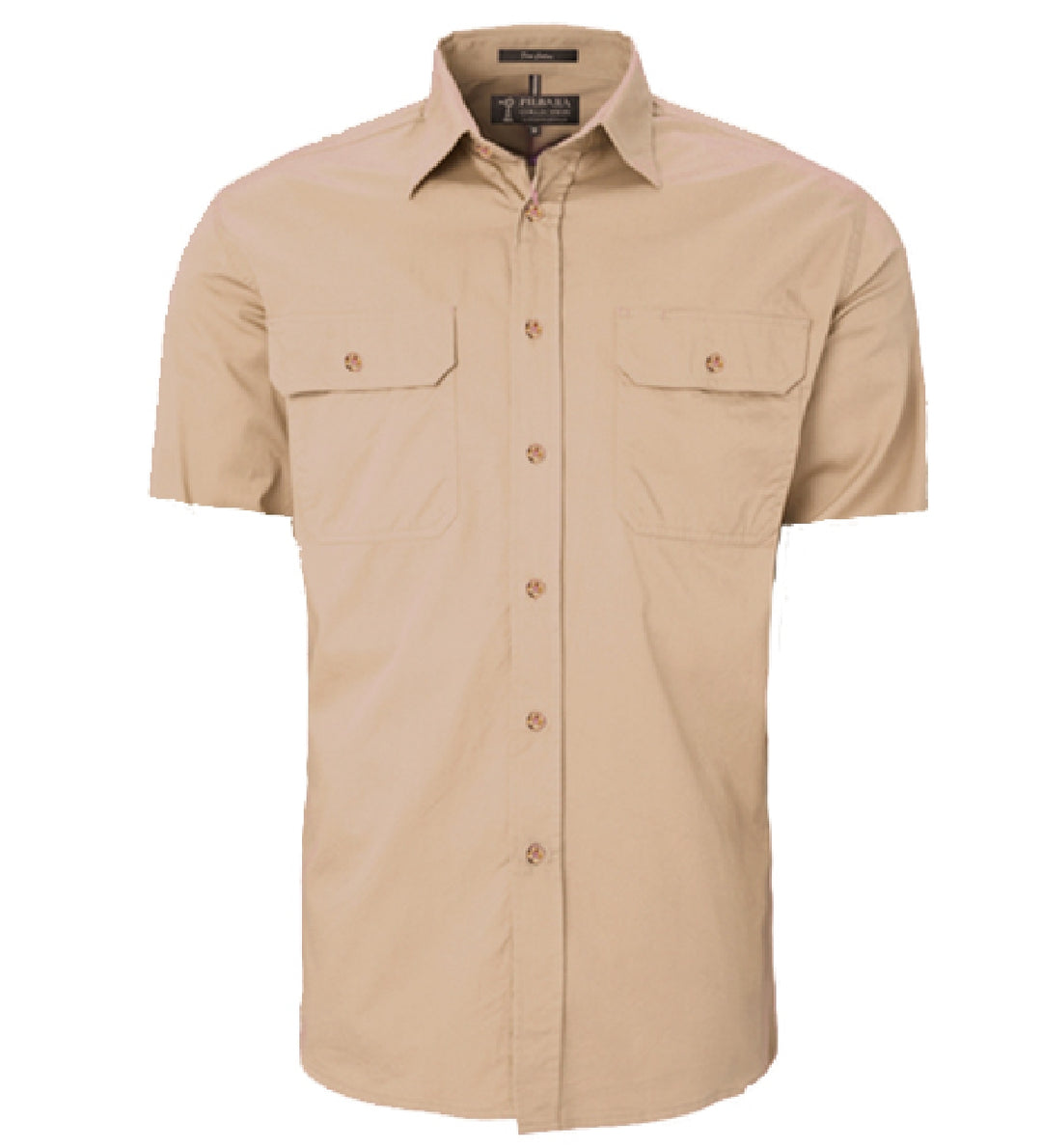 RM500BTS Men's Pilbara Open Front S/S Shirt