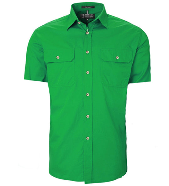 RM500BTS Men's Pilbara Open Front S/S Shirt