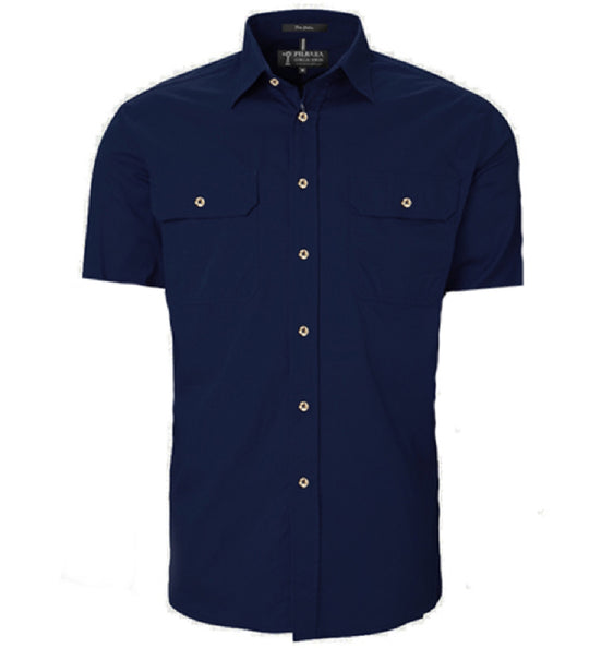 RM500BTS Men's Pilbara Open Front S/S Shirt