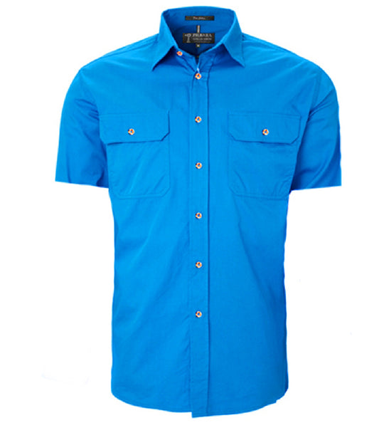 RM500BTS Men's Pilbara Open Front S/S Shirt