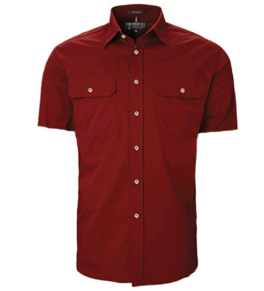 RM500BTS Men's Pilbara Open Front S/S Shirt