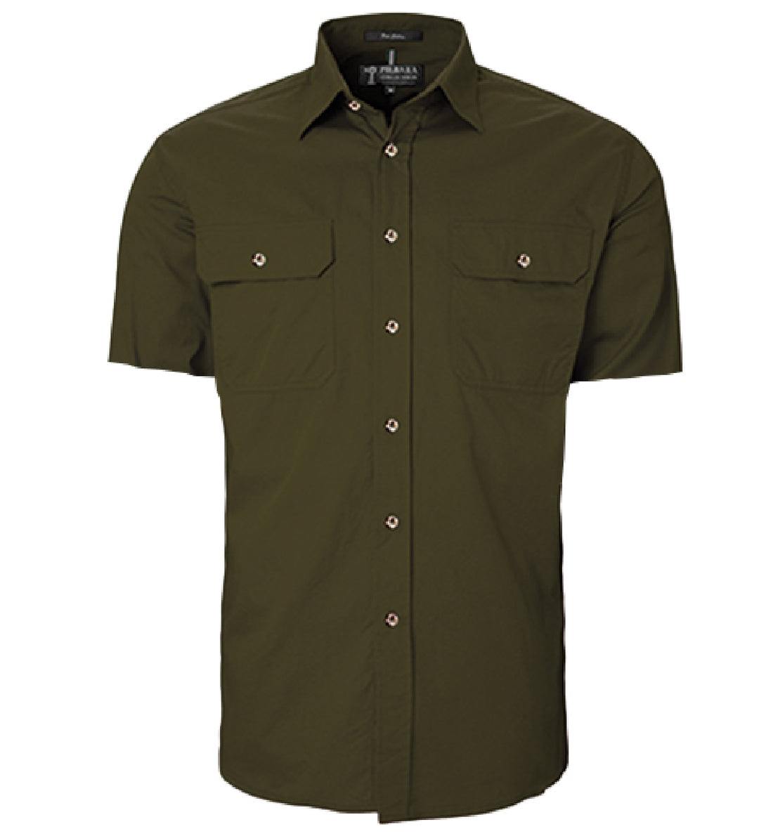 RM500BTS Men's Pilbara Open Front S/S Shirt