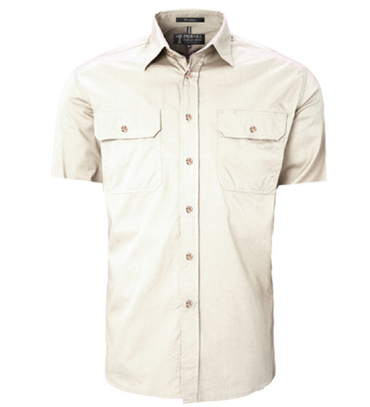 RM500BTS Men's Pilbara Open Front S/S Shirt