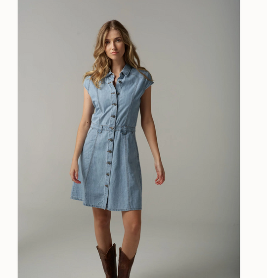 C1632S25 Cloth + Paper + Scissors Denim Dress