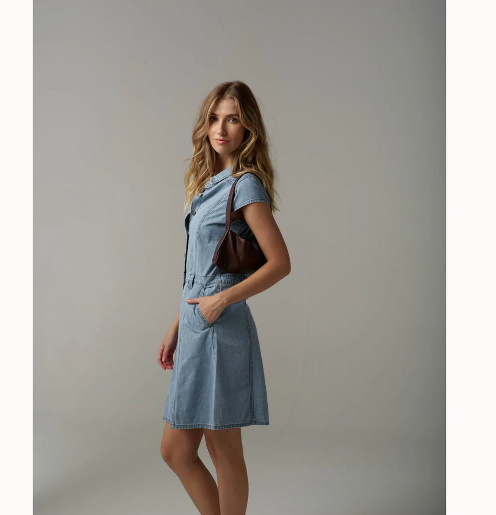 C1632S25 Cloth + Paper + Scissors Denim Dress