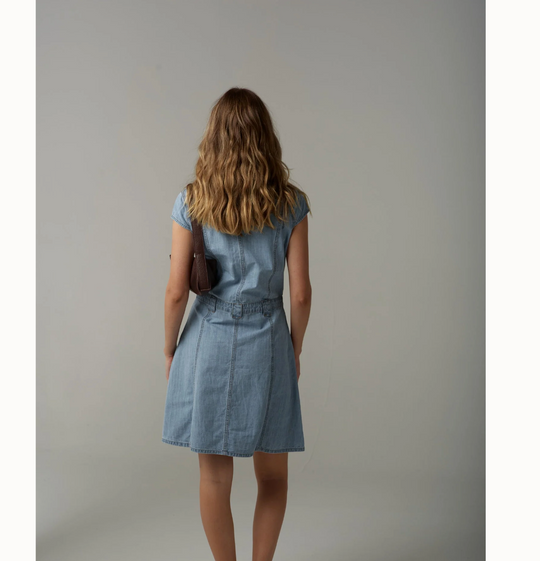 C1632S25 Cloth + Paper + Scissors Denim Dress