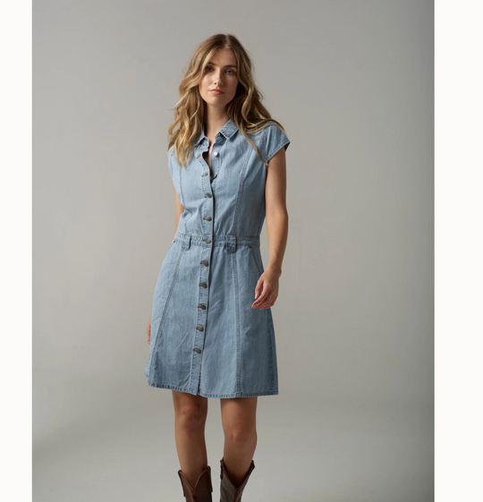 C1632S25 Cloth + Paper + Scissors Denim Dress