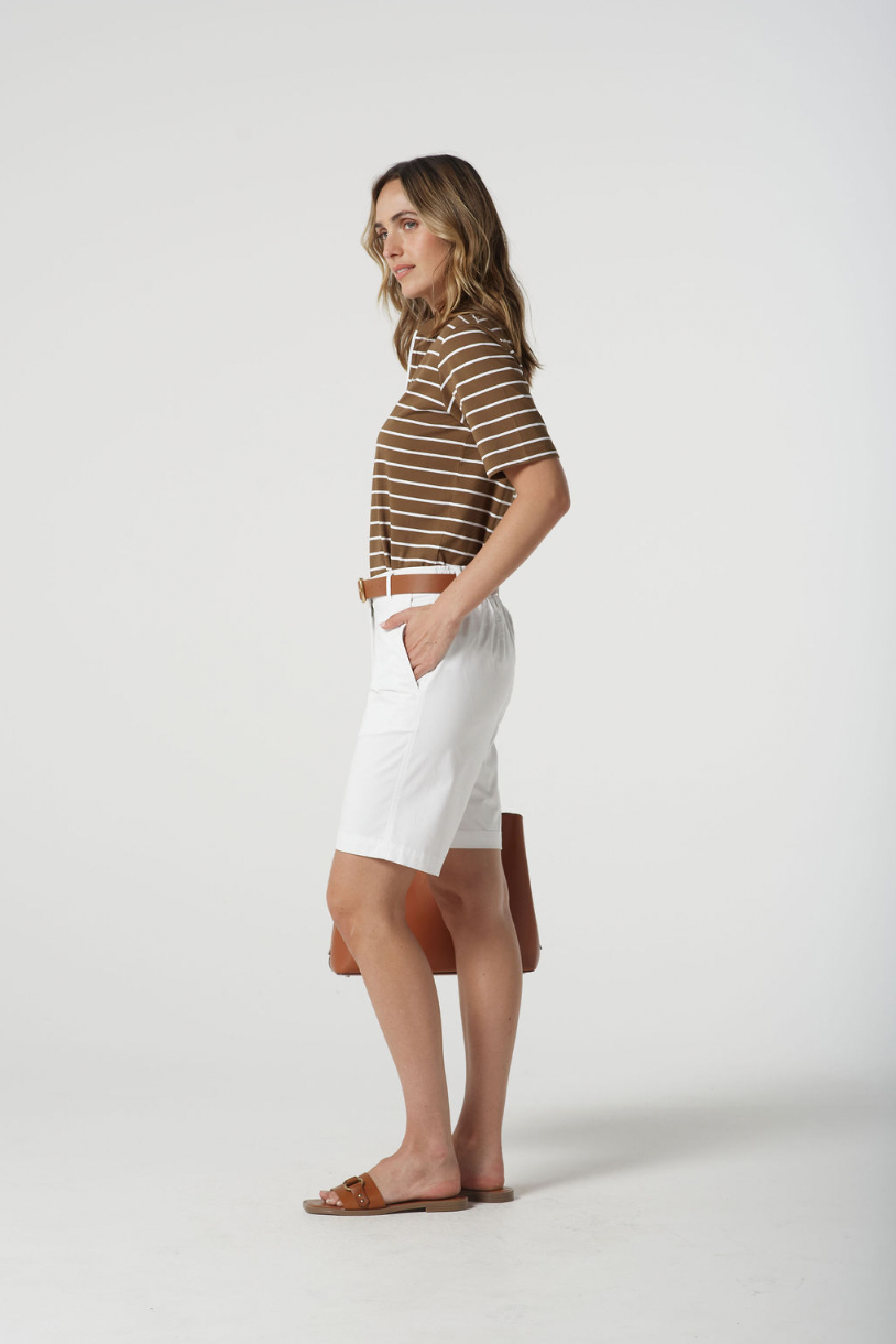 3308-21-S25 Zip Coton Polo - Otter